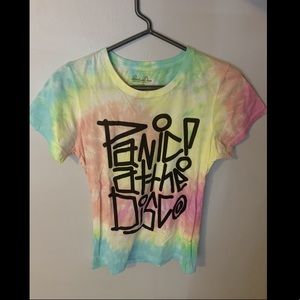NWT tie-dye Panic At The Disco band tee